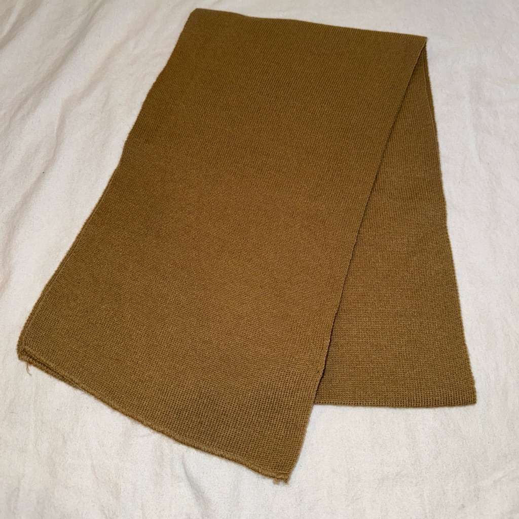 Brand New Mens HM Tan Acrylic Scarf 68 X 10